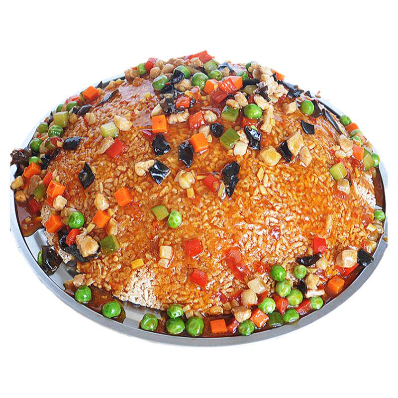 徽味佳酒店做菜大米圆锅巴