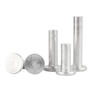 平头铝铆钉平帽实心铆钉柳钉GB109手打敲击式毛钉平卯M3M4M5M6M8