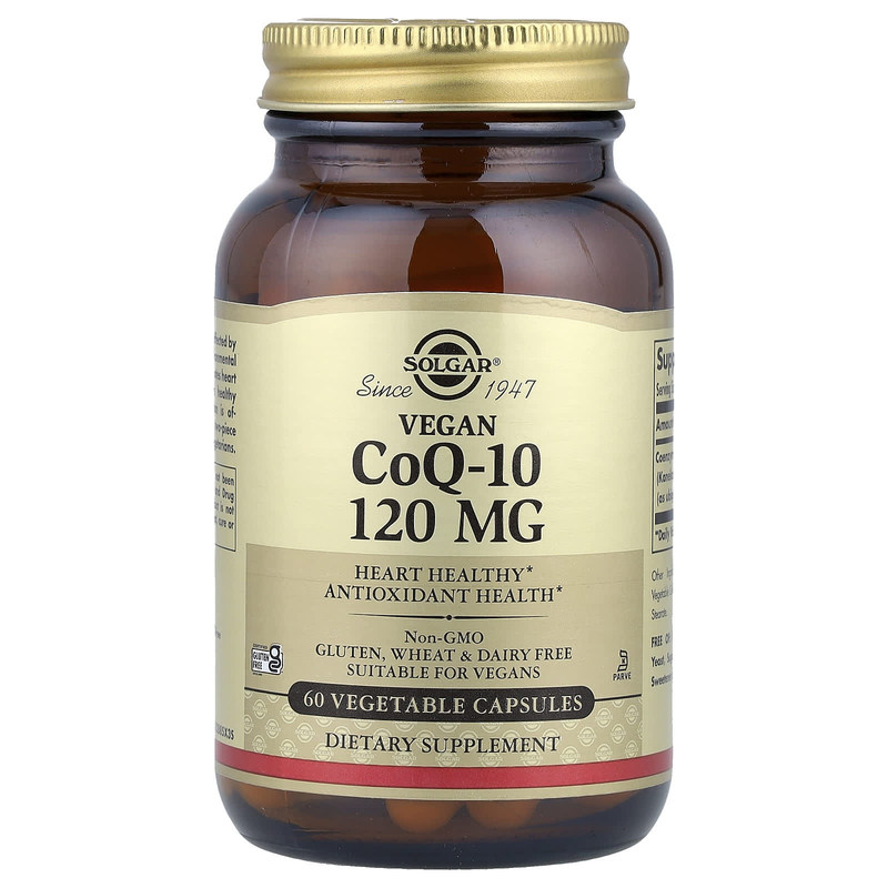 Solgar索尔加辅酶Q10呵护心脏健康支持心肌活力动力帮助心血管辅