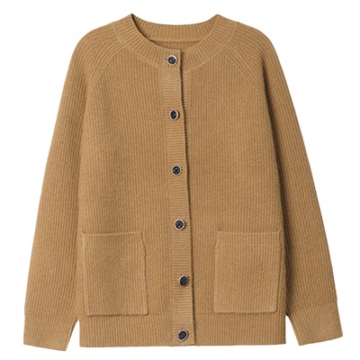 高端羊绒衫女短款针织开衫外套