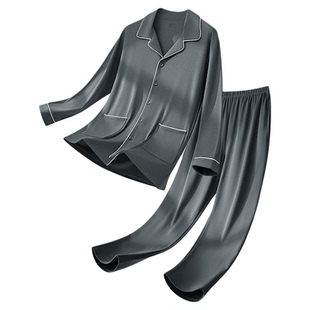 莫代尔男士高级新款四季通用睡衣大码春秋高端天丝2026男款家居服