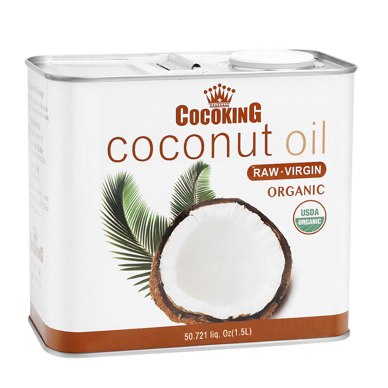 菲律宾进口cocoking椰冠有机冷压初榨纯椰子油食用油天然食用1.5L