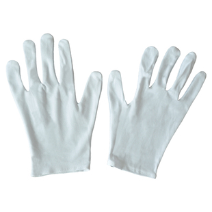 白色纯棉手套文玩劳保耐磨工业工作礼宾全棉接待检阅表演礼仪手套