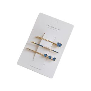 韩国网红珍珠发夹甜美少女心边夹一字夹简约刘海夹发卡发饰头饰