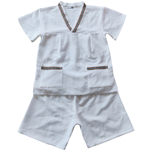 纯棉汗蒸服女高档大码韩版情侣装男士加肥浴服全棉洗浴足疗桑拿服