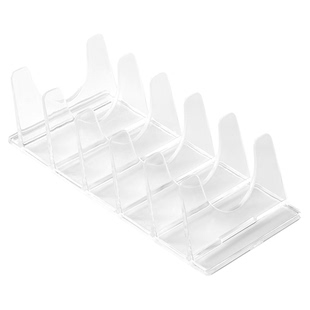 眼影盘粉饼收纳架透明分隔盒子彩妆架子化妆品桌面分格展示置物架