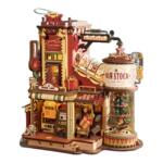 ROKR若客礼物工厂手工拼装男女孩礼品木质积木初高中圣诞礼物摆件