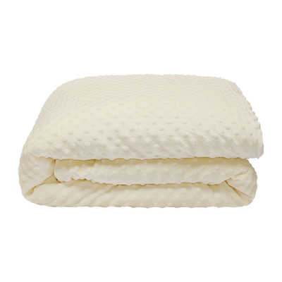 儿童豆豆绒蚕丝盖毯午睡被子