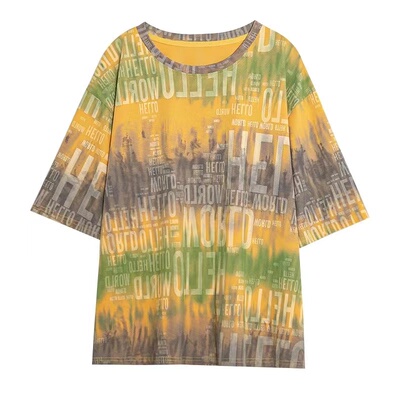 短袖韩版常规款遮肚子纯棉女微胖