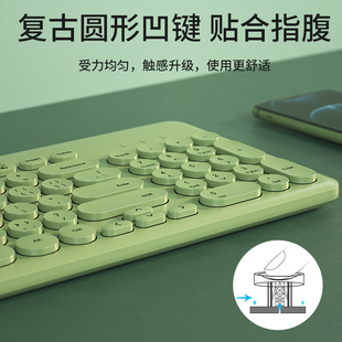 BOW航世笔记本电脑外接无线键盘鼠标套装无声静音USB台式机有线可