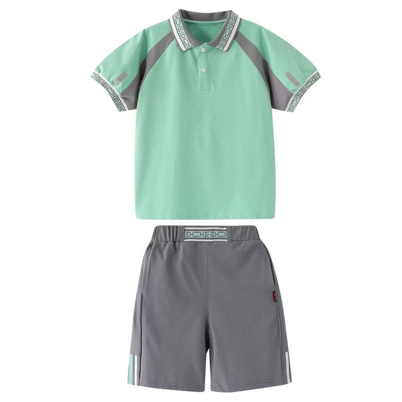 英伦风夏季男女童校服园服套装