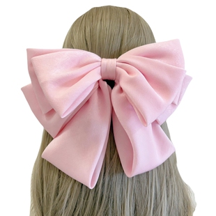 【清曙和风】轻奢蝴蝶结弹簧夹简约风网红时尚百搭款超大顶夹头饰