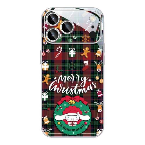 适用苹果iPhone17promax手机壳16plus凯蒂猫15玉桂狗14PRO圣诞新款13pm卡通12mini创意11秋冬17air玻璃保护套