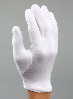 白手套薄款礼仪文玩盘珠布棉防滑夏季IJ男开车白色女士加厚工作