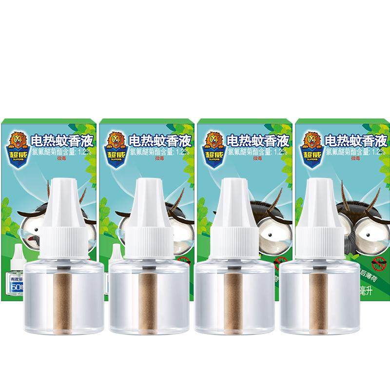 超威雨后薄荷电蚊香液40ml*4盒