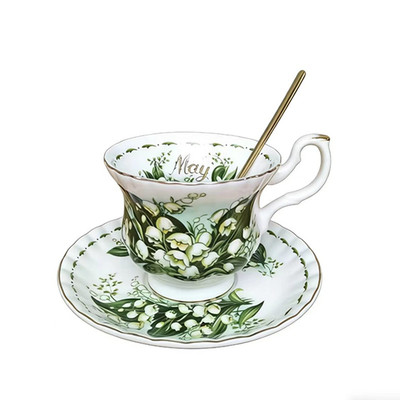 潮祥欧式骨瓷咖啡杯碟套装