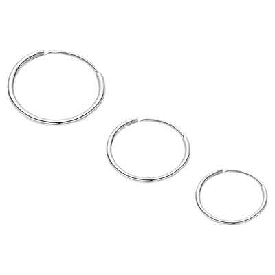 999纯银素圈耳环养耳洞免摘耳钉
