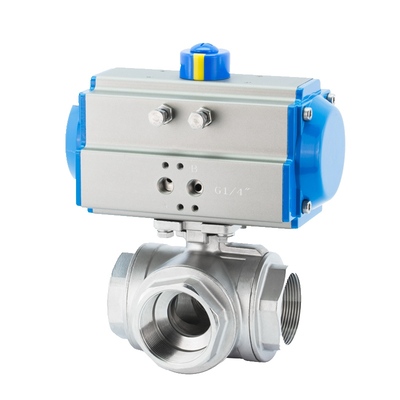 气动不锈钢耐腐蚀t型球阀