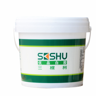 三棵树白乳胶大桶装木工胶水粘木头的专用胶木胶强力家具白胶大瓶