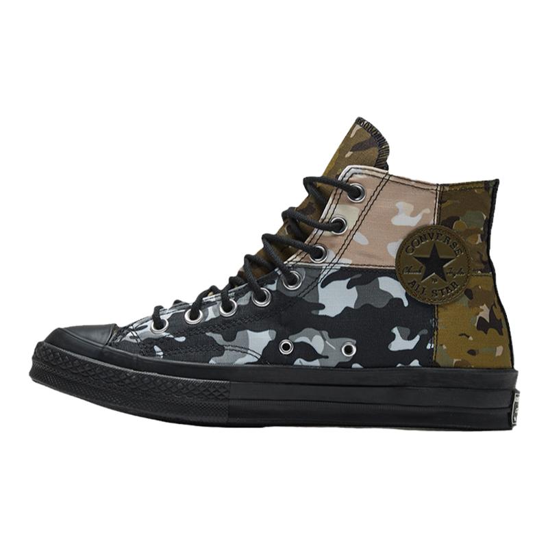 Converse匡威男女Chuck 70高帮迷彩板鞋休闲鞋帆布鞋165912C
