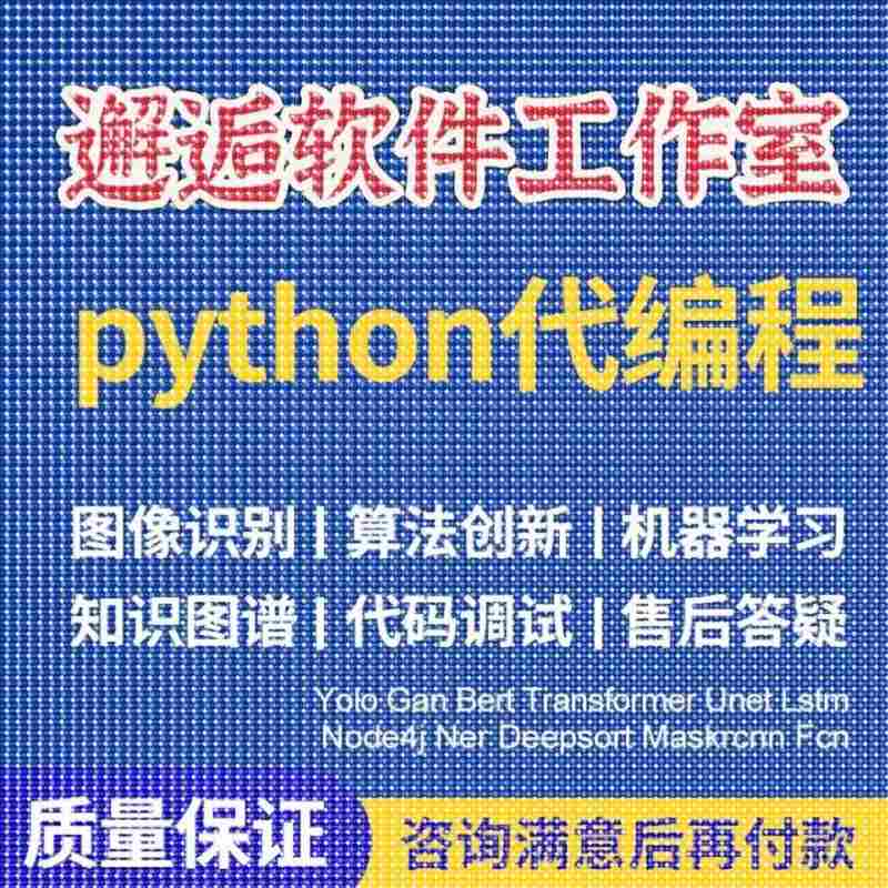 Python代编程强化深度机器学习图像识别知识图谱算法创新调试代码