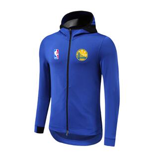 美式篮球湖人勇士队热身训练出场投篮服青少年运动外套连帽衫定制