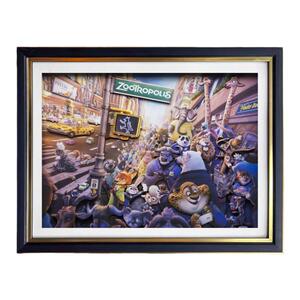 疯狂动物城立体画挂画装饰画壁画