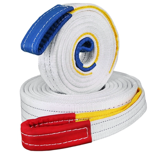 国标吊装带起重吊带白色扁平5吨行车工业吊车吊绳拖车叉车布带2T