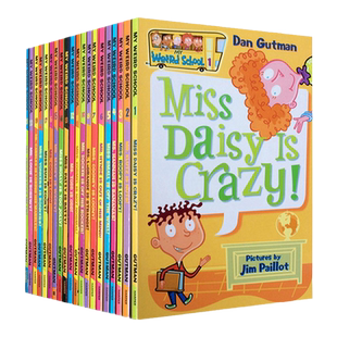 疯狂学校第一季 21册全套 英文原版美国小学推荐读物My Weird School 6-8-12岁桥梁书漫画书校园课外英语趣味故事小说