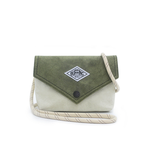 BUFFING「信封包」拼色斜挎包杜邦纸做旧复古邮差包单肩手机包小