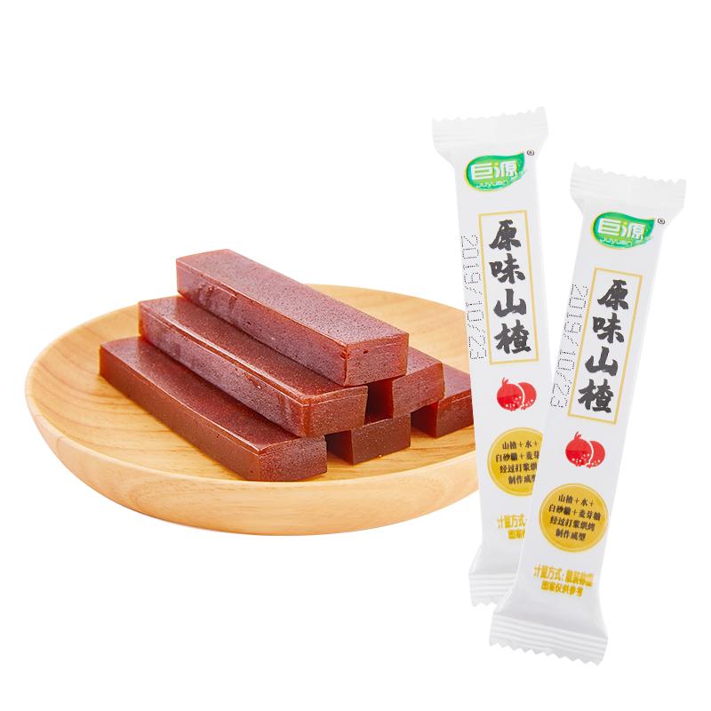 巨源山楂条400g果丹皮片卷果脯干蜜饯宝宝解馋小零食小吃休闲食品