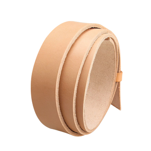 日本枥木鞍革皮带条皮料头层真皮原色植鞣革进口手工DIY腰带透染