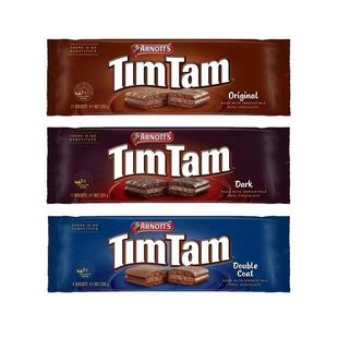澳大利亚进口TimTam雅乐思巧克力原味双层黑巧夹心饼干甜点小零食