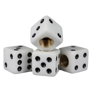 汽车气门嘴创意改装电动车自行车摩托车气门芯骰子气门嘴帽气门盖