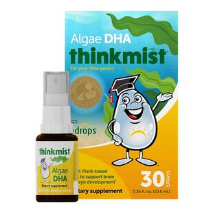 保税仓 加拿大Ddrops滴卓思海藻油DHA喷剂10.6ml瓶婴幼儿童柠檬味