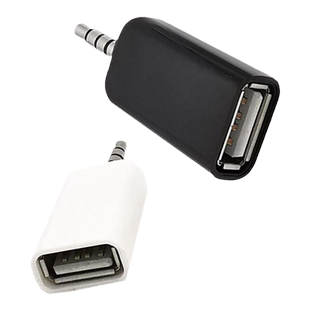u盘接头播放器aux转USB3.5mm连接转换接口音乐转换线耳机usb小车