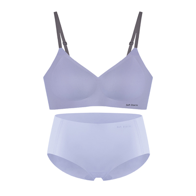 柔性风暴小胸聚拢无痕透气无钢圈