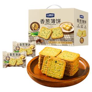 不多言香葱薄脆饼干独立小包装整箱咸味宿舍学生早餐批发休闲零食