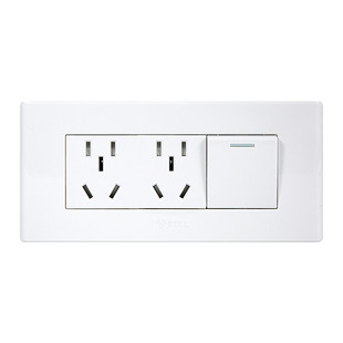 公牛118型开关插座三位一开十孔墙壁家用暗装六孔插座带开关面板