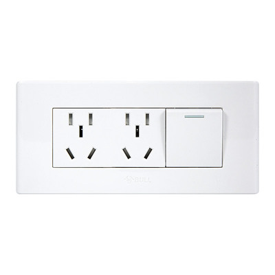 公牛118型开关插座一开六孔十孔