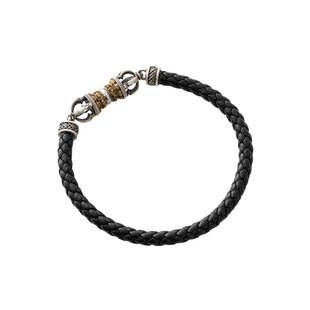 琢匠金刚杵手环金刚心系列藏传羯磨杵手绳国风原创diy黑皮绳手链