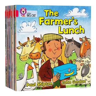 点读版英版进口原版Collins Big Cat 柯林斯大猫英语分级阅读4-6岁幼儿Pink AB RedAB12345678910111213141516178全套英文故事绘本