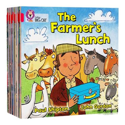 点读版英版进口原版Collins Big Cat 柯林斯大猫英语分级阅读4-6岁幼儿Pink AB RedAB12345678910111213141516178全套英文故事绘本