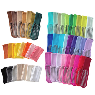 瑜伽袜子防滑专业女中筒室内健身地板袜成人瑜伽防滑袜普拉提袜子