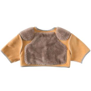 加绒护肩颈椎坎肩睡觉女士月子加厚防寒保暖中老年男披肩周秋冬季