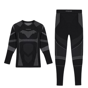 熊猫户外滑雪速干衣舒适排汗运动跑步弹力男女款保暖内衣套装秋冬