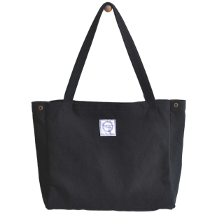 大容量加厚帆布包女休闲通勤单肩包白色学生手提袋韩版文艺托特包