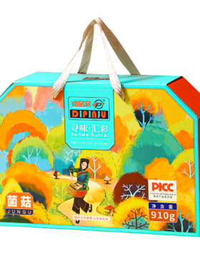 谛品居寻味汇彩山珍礼盒干货菌菇