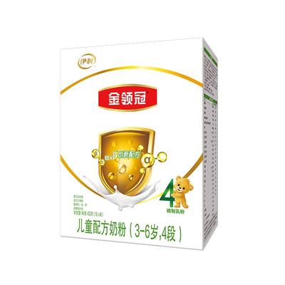 伊利金领冠4段儿童奶粉400g盒装