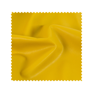 土黄色哑光荔枝纹PU人造革仿皮面料柔韧机车服皮夹克外套服装布料